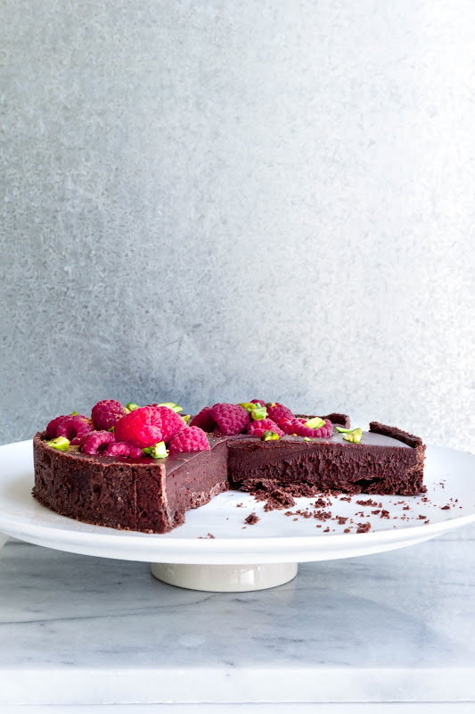 Milk and Honey Salted Caramel Ganache Tart