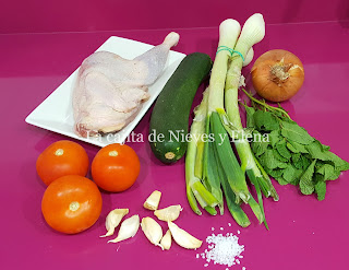 Ingredientes Caldo de gallina guatemalteco