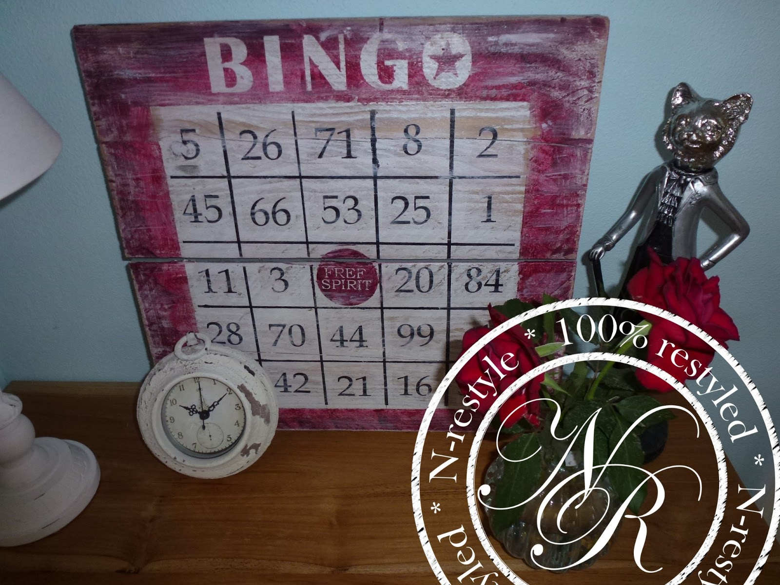 Restyle your home: Bingo kaart/ bingo card
