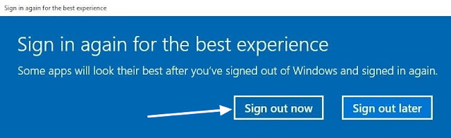 Windows 10 Sign Out Now