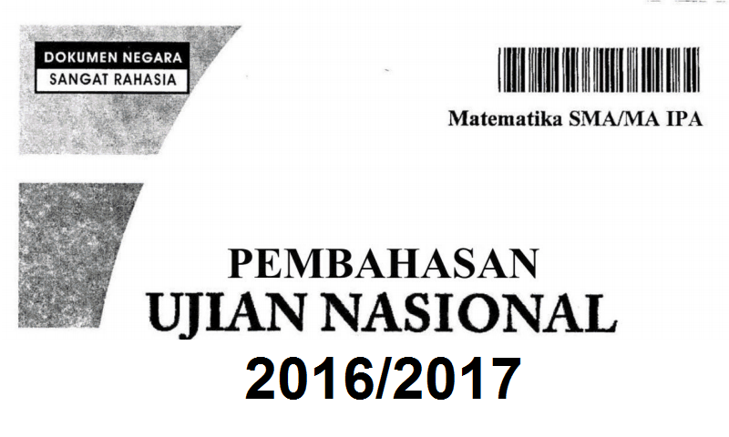Pembahasan Soal Ujian Nasional Matematika Sma 2013 Pembahasan Soal Ujian Nasional Matematika Sma 2013