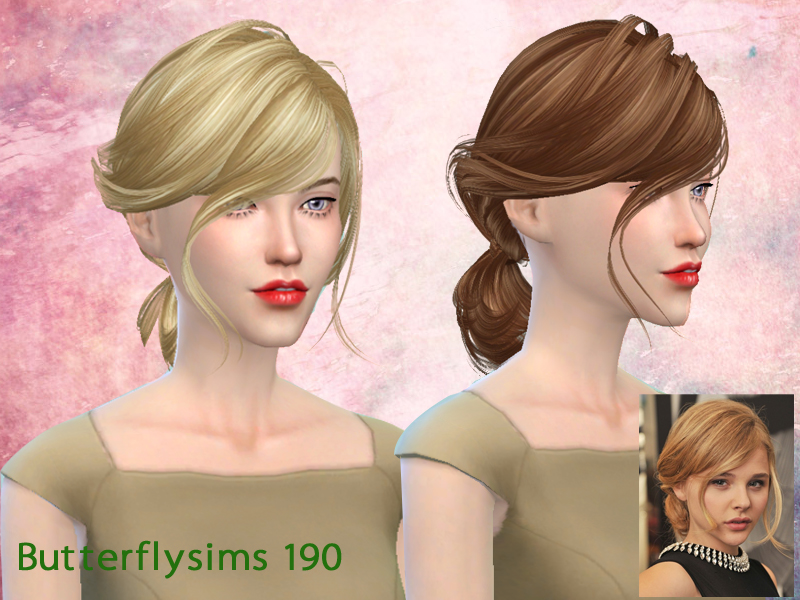 My Sims 4 Blog Butterflysims 076 And 190 Hair For Females