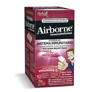 Airborne® comprimidos para mastigar com sabor a frutos do bosque