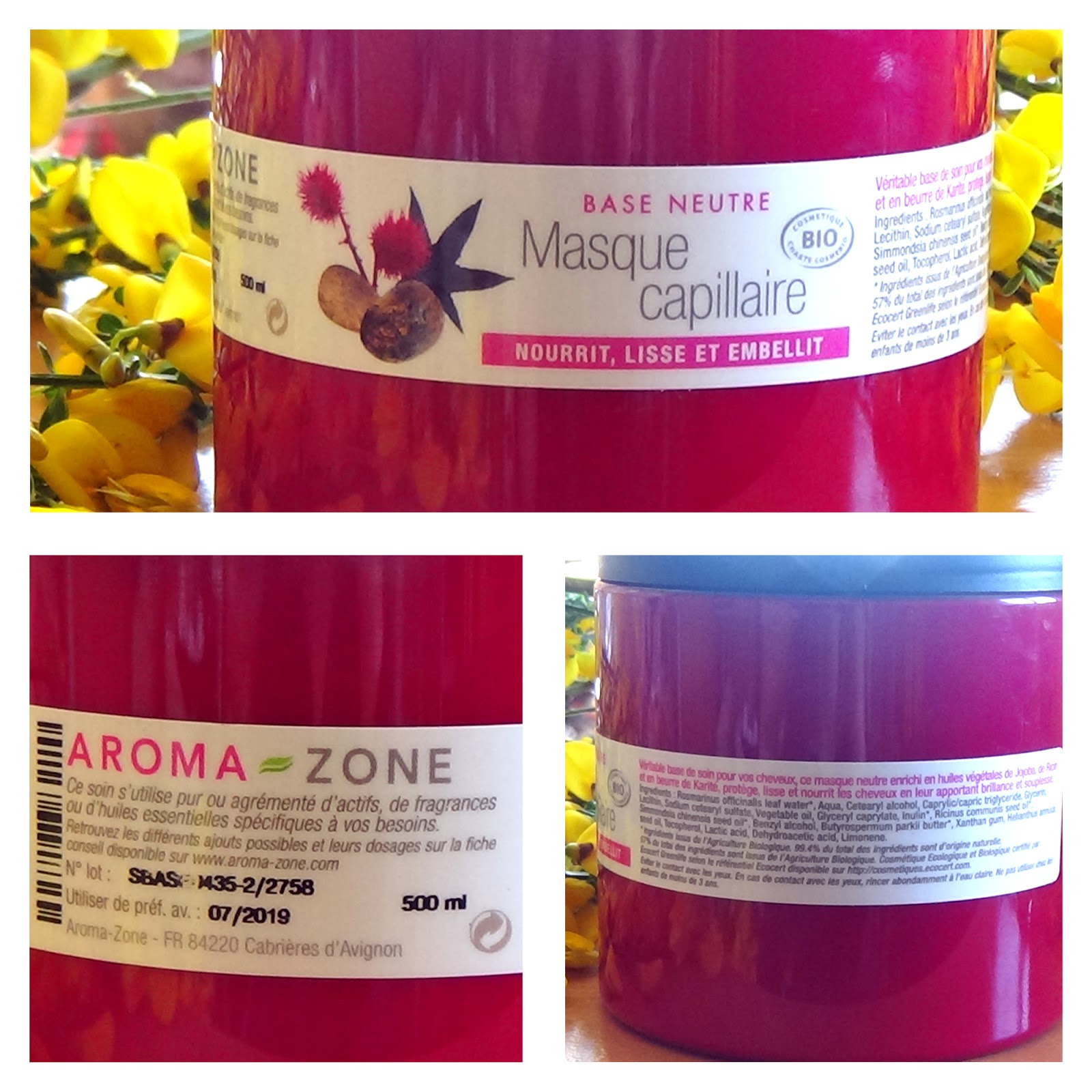 Natural Is The New Beauty Waam vs AromaZonela base masque capillaire