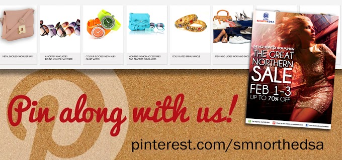 SM City North EDSA: Pin along with us at Pinterest, pin it and win it! contest