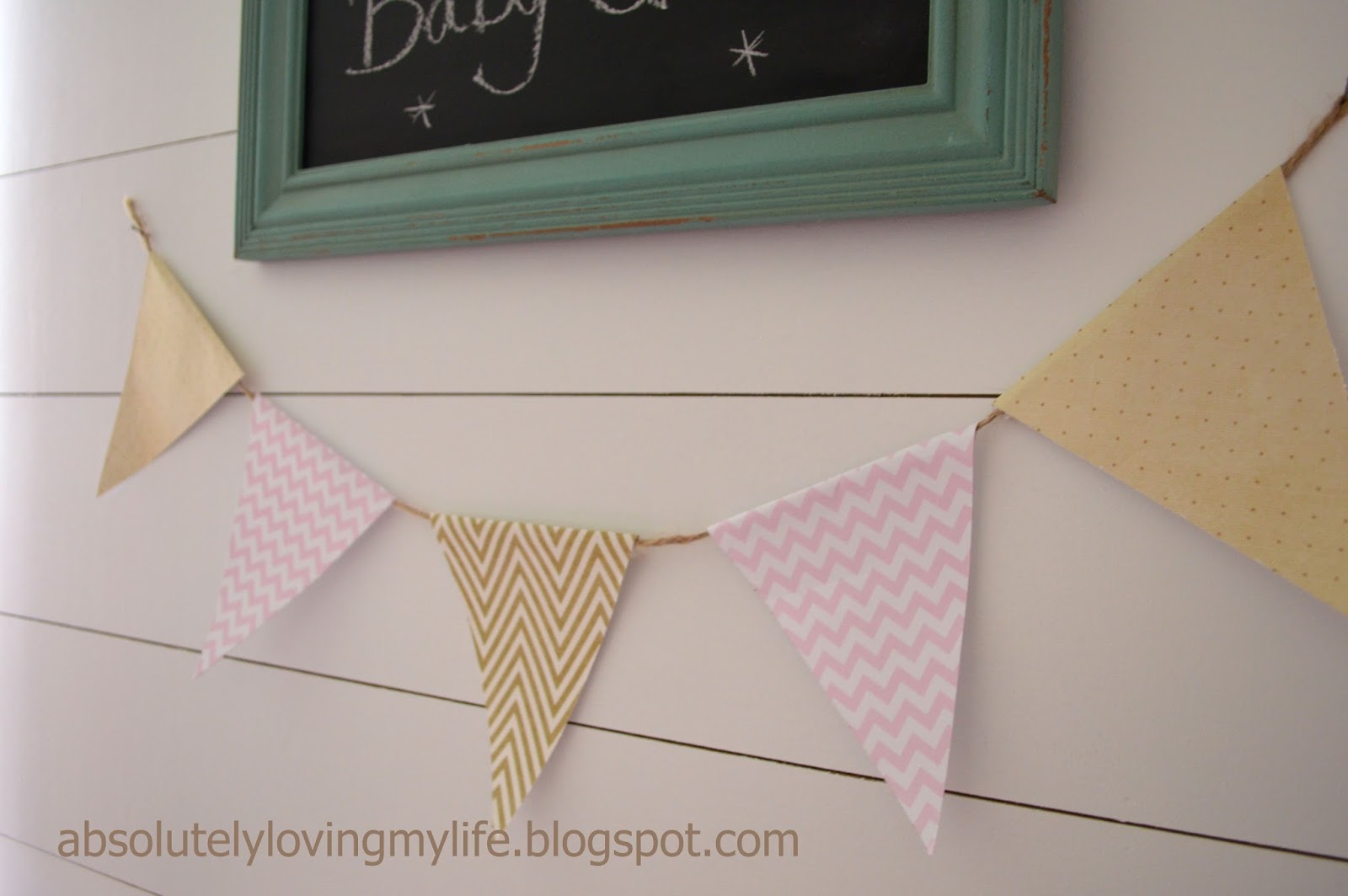 Loving Life Easy Paper Banner for Girl's Nursery