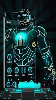 Tema 3D Neon Hero Apk - Free Download Android Application