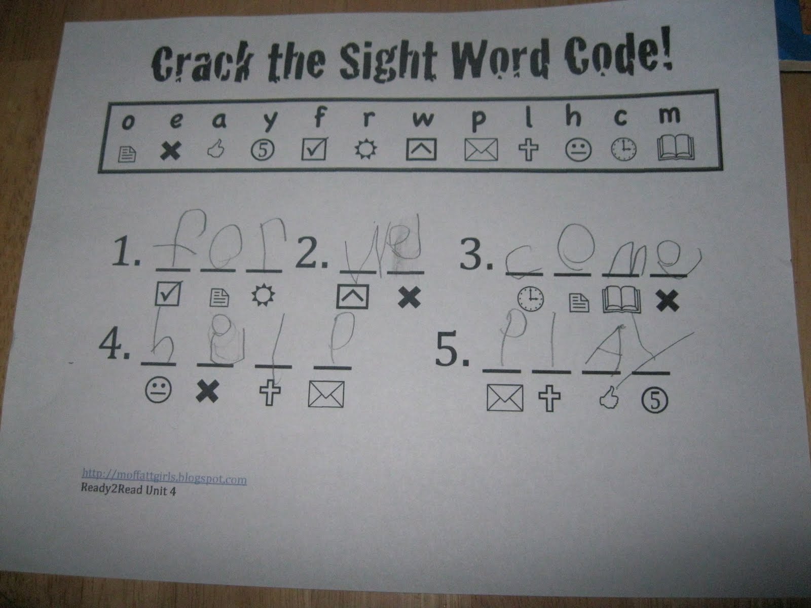redi's experiment worksheet