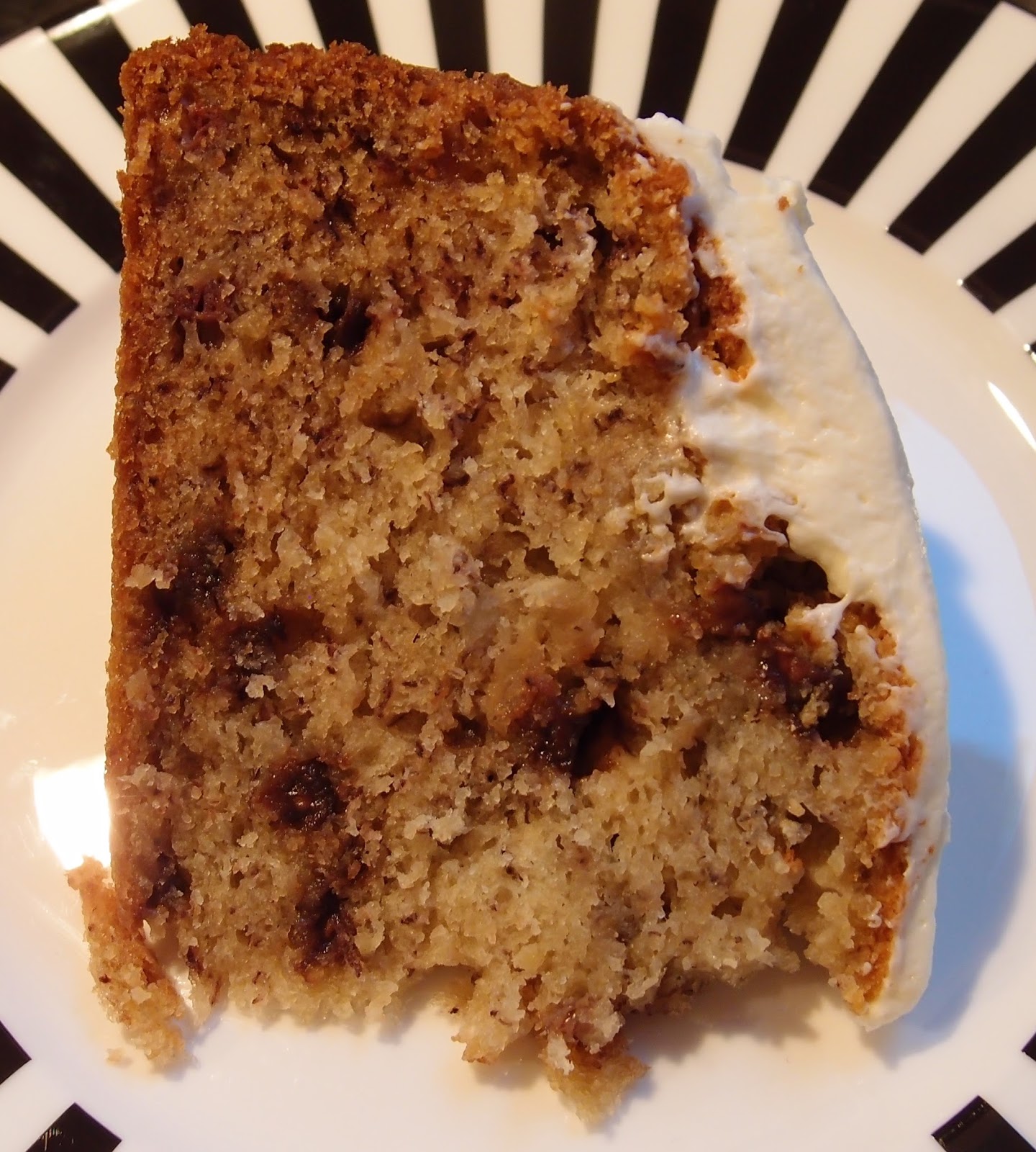 The Caked Crusader Banana and sour cream cake