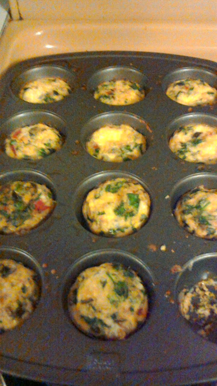 Baked egg veggie muffins