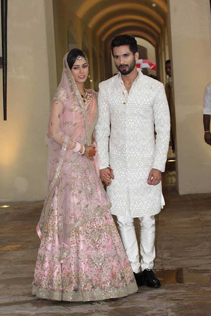 Newly married couple Shahid Kapoor and Mira Rajput photoshoot for media 