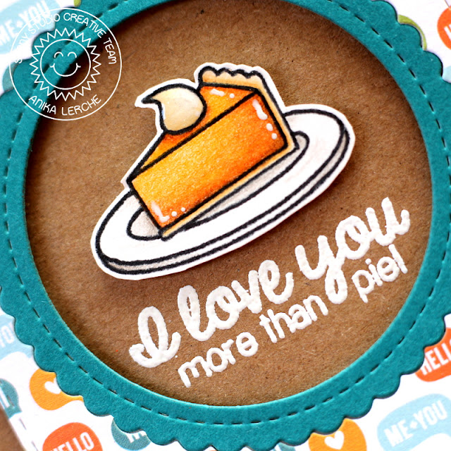 Sunny Studio Stamps: Harvest Happiness I Love You More Than Pie Card by Anni Lerche