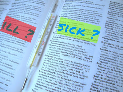 Разница между sick и ill