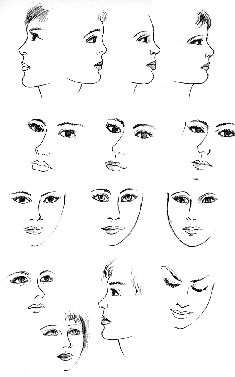 ROYAL.MONA: sketch faces ,eyes ,noises and mouths