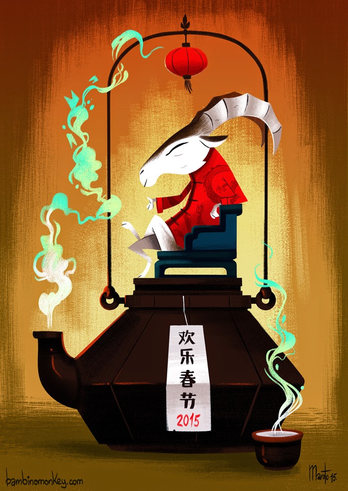 Bambinomonkey: Happy chinese year of the goat!