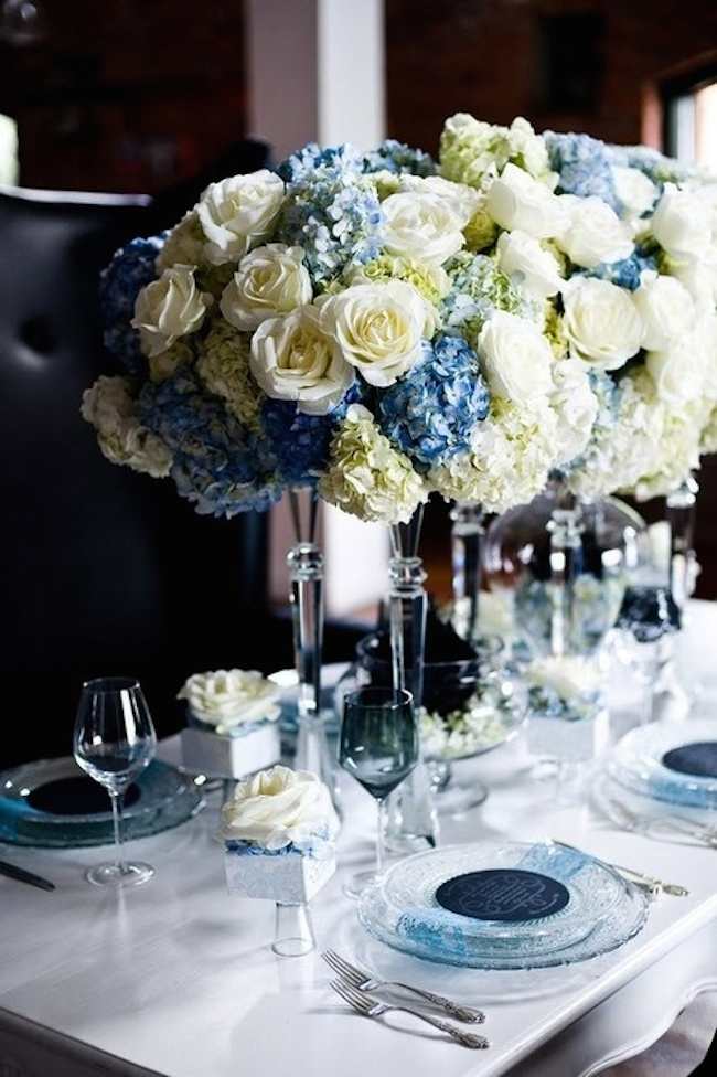 Blue Shades For Wedding Table Reception Decor ideas of bridal trend