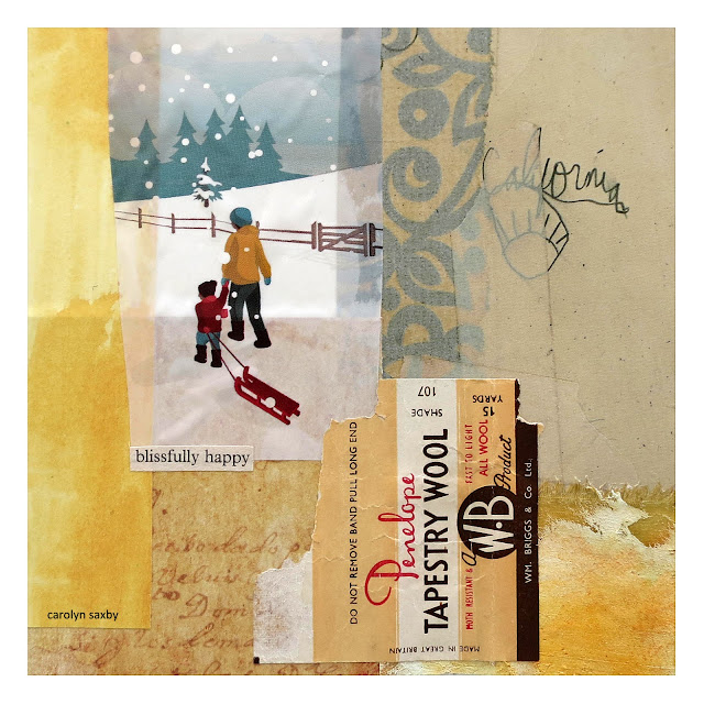 CAROLYN SAXBY MIXED MEDIA TEXTILE ART Surface Treatment