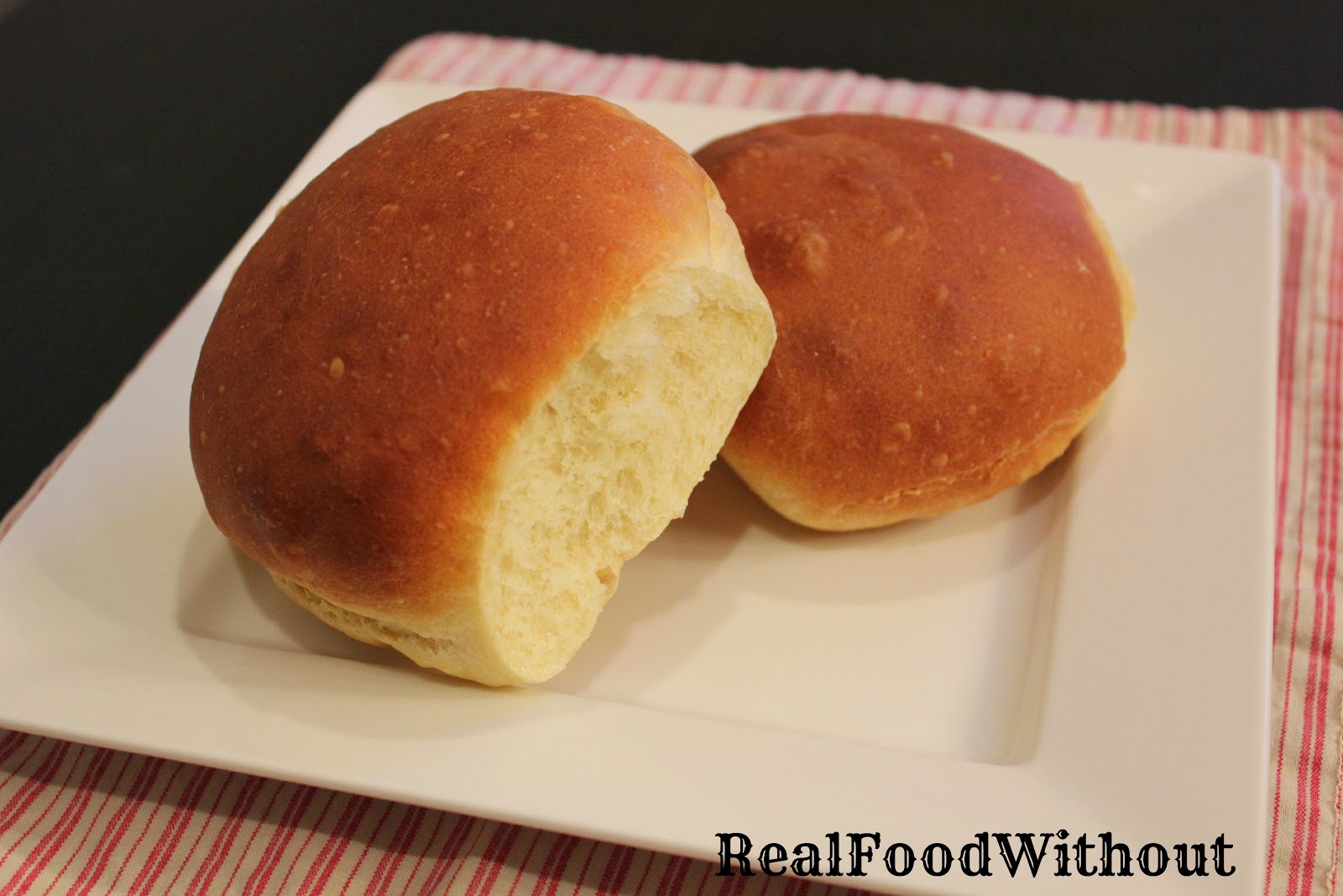 Real Food Without Homemade Hamburger Buns {Dairy and Soy Free}