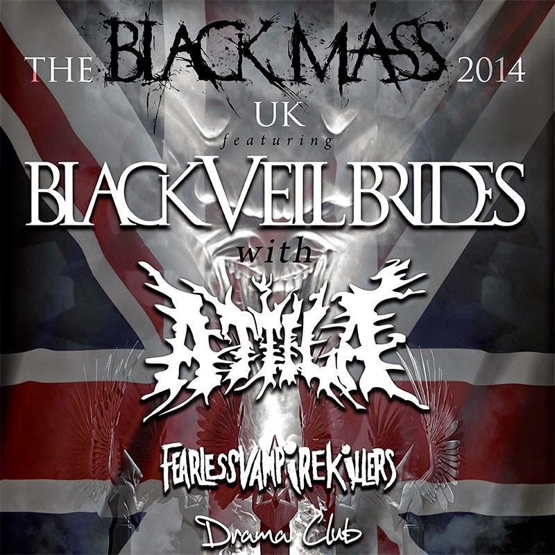 Rebel Yell Black Veil Brides Announce 2014 UK Tour Support