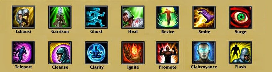 League of Legends: Hechizos de Invocador