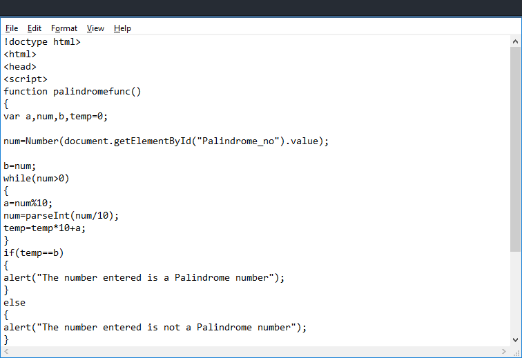 BeITExpert: Program for finding whether a given number is Palindrome or ...