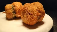 Fried Mushrooms with toothpick Food Recipe Dinner ideas
