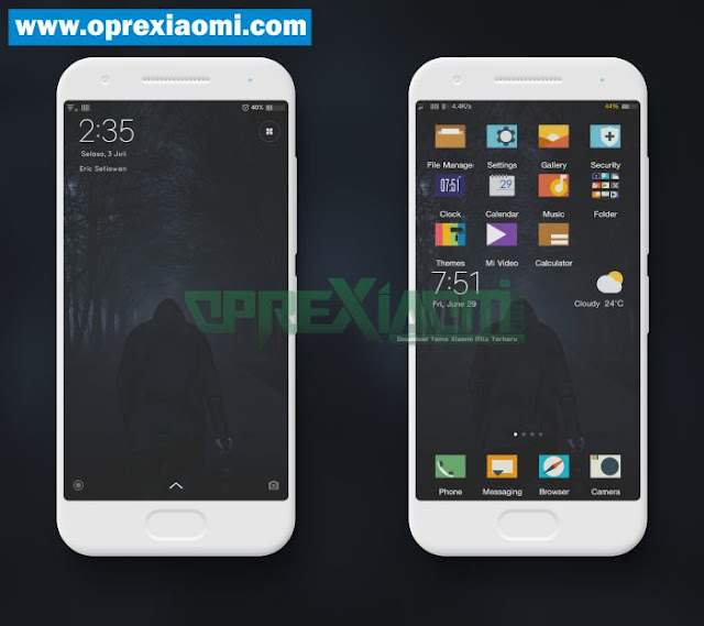 Tema Xiaomi Square-MM Mtz Download Tema Xiaomi Square-MM Mtz Full Dark Theme MIUI Paling Joss