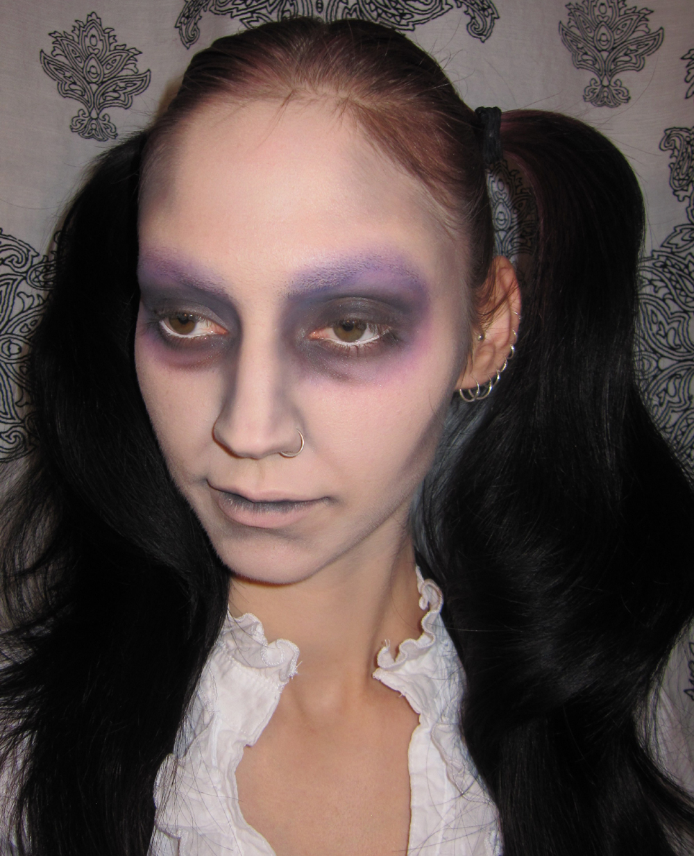 Glitter is my Crack Dead Doll Halloween Costume Makeup Look with Sobe