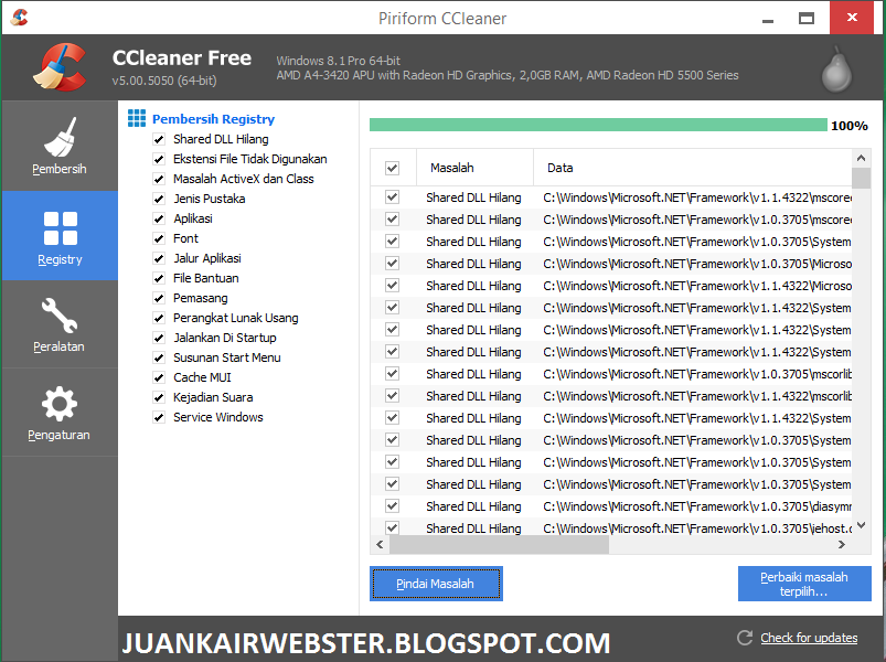 Download Ccleaner 5.00.5050 Full Version Terbaru
