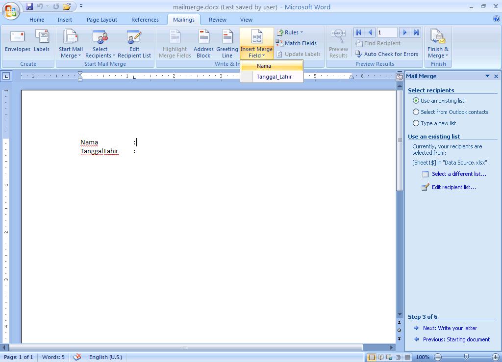 Exist list. Exist list