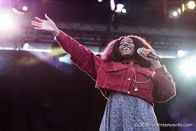 Noname on the Fort York Stage at Field Trip 2018 on June 2, 2018 Photo by John Ordean at One In Ten Words oneintenwords.com toronto indie alternative live music blog concert photography pictures photos