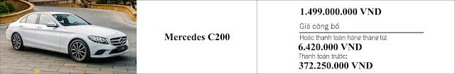 Giá xe Mercedes C200 2019 Giá xe Mercedes C200 2019 tại Mercedes Trường Chinh