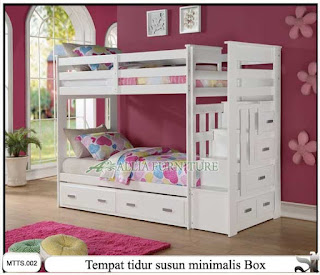 Tempat tidur susun minimalis cherry Tempat tidur susun minimalis cherry