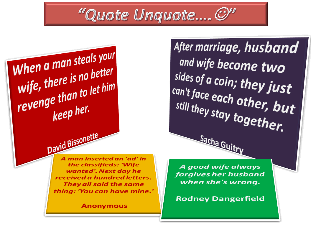 Become your wife. Quote Unquote. .Unquote() и. Quote Unquote Letter. Quoted and unquoted Companies.