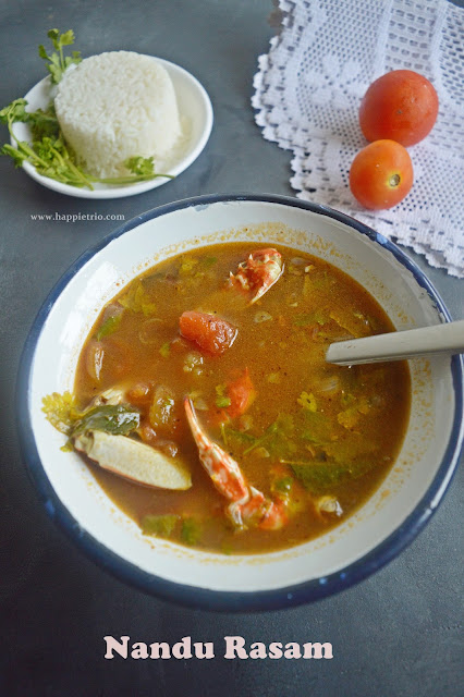 Nandu Rasam | Crab Rasam | Crab Soup