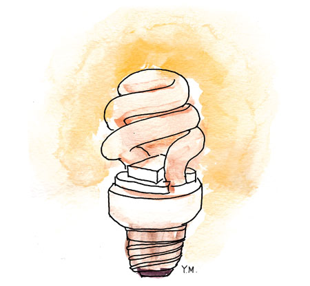 light bulb by Yukié Matsushita