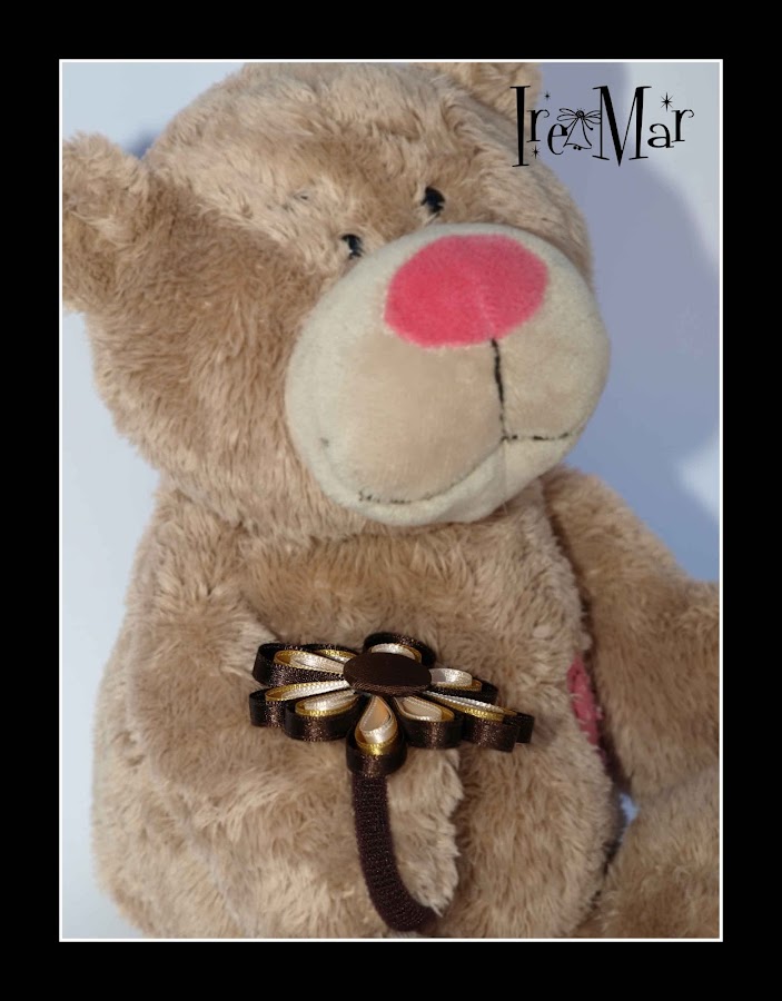 flor de raso para el pelo