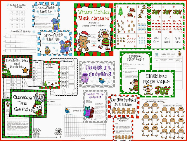 http://www.teacherspayteachers.com/Product/Wintry-Holiday-Math-Centers-Common-Core-Aligned-1002592