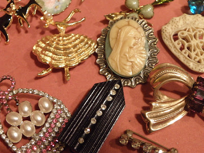 A Glittery Vintage Plethora-A Brooch a Day: March 2012