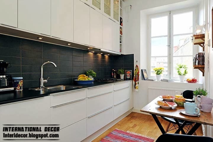 small kitchen in Scandinavian style and design