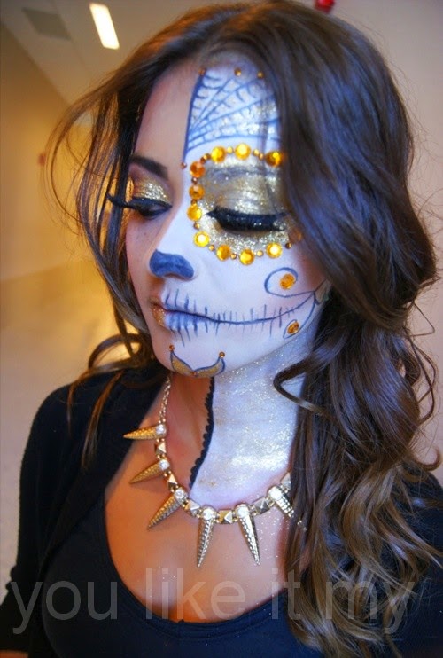 You Like It My...: Mexican Sugar Skull Makeup For Girls On Halloween