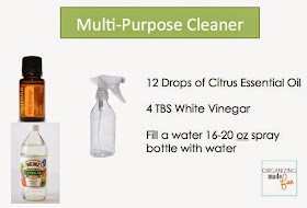 Multi Purpose Cleaner using essential oils ::OrganizingMadeFun.com