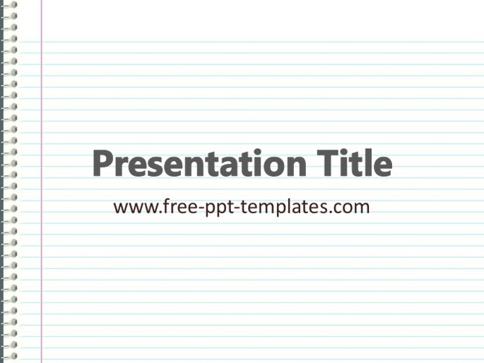 notebook-ppt-template