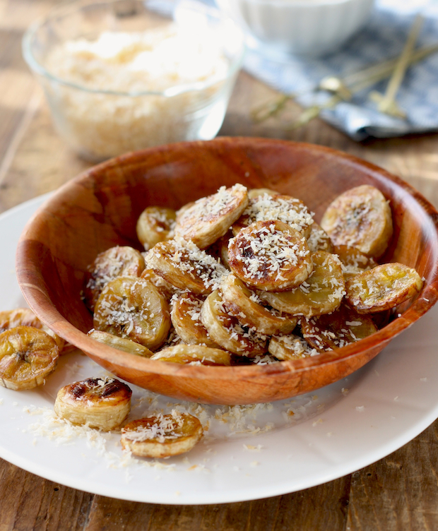 Banana Chips with Sweet Ginger Sea Salt & Toasted Coconut by SeasonWithSpice.com