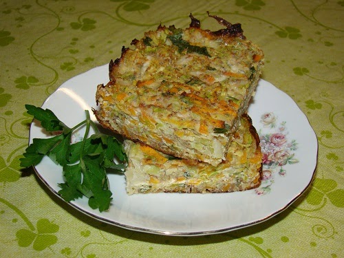Budinca de dovlecel cu morcovi