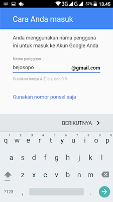 membuat akun Google di Android