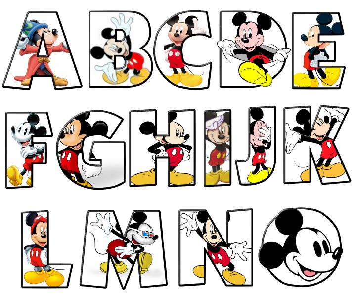 mickey mouse alphabet clipart - photo #31