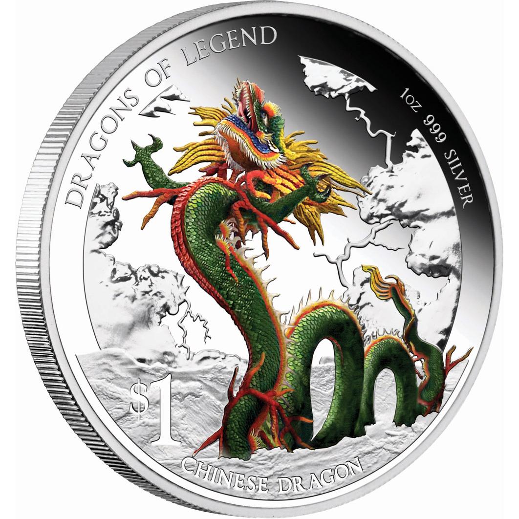 Australia Silver: Dragons of Legend – Chinese Dragon 2012 1oz Silver