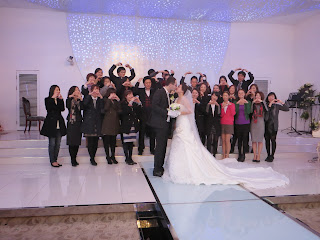 Korean wedding photos - work colleagues 