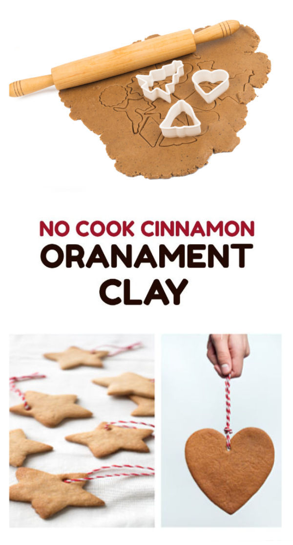 No-bake cinnamon ornaments